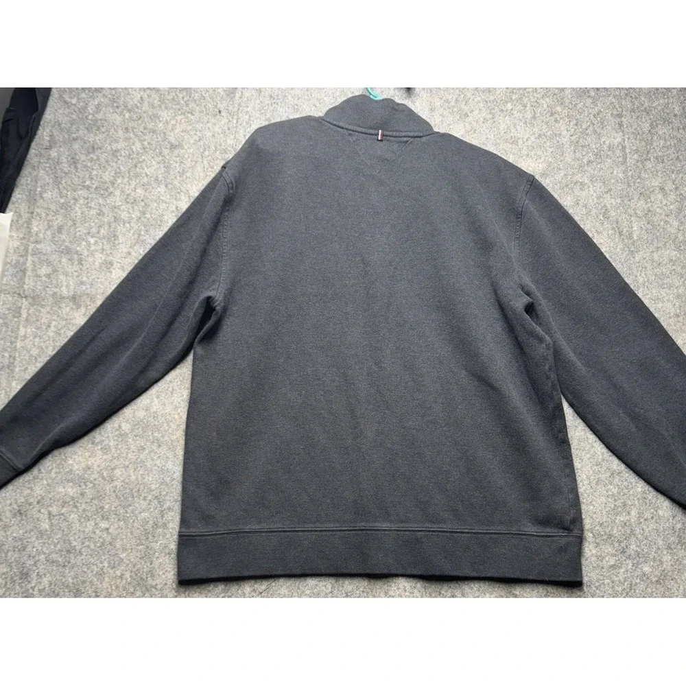 Men's Tommy Hilfiger 1/4 Zip Pullover Sweater - Grey - XXLarge‎